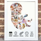 Personalised Baby Photo Collage Frame